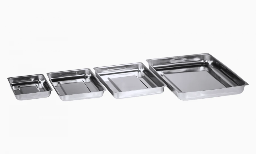 Medical metal rectangular trays LMPu-"Oka-Medik".