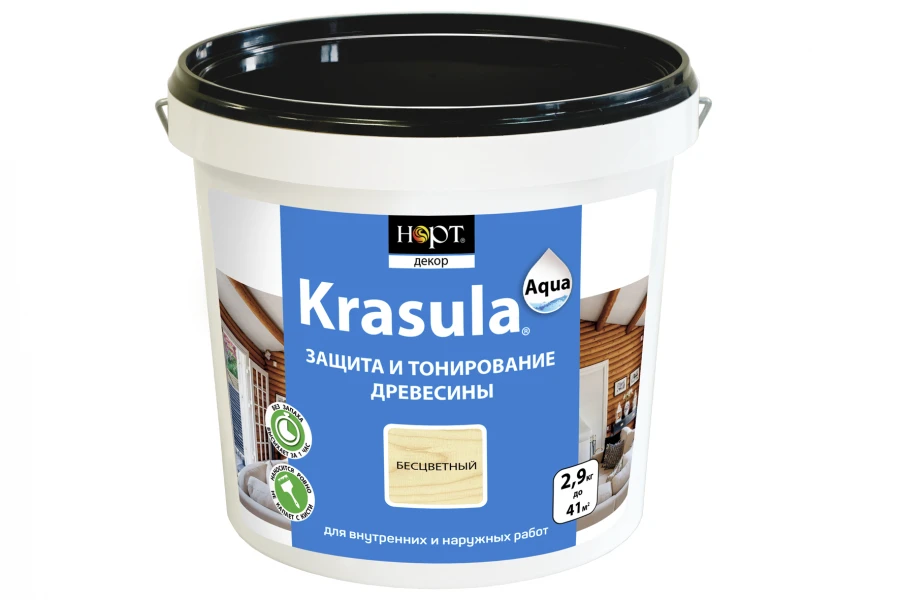 Protective and decorative compound KRASULA aqua pear bucket 2,9kg