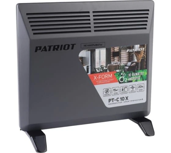 Electric convector, "Patriot" trade mark, model PT-C 10 X