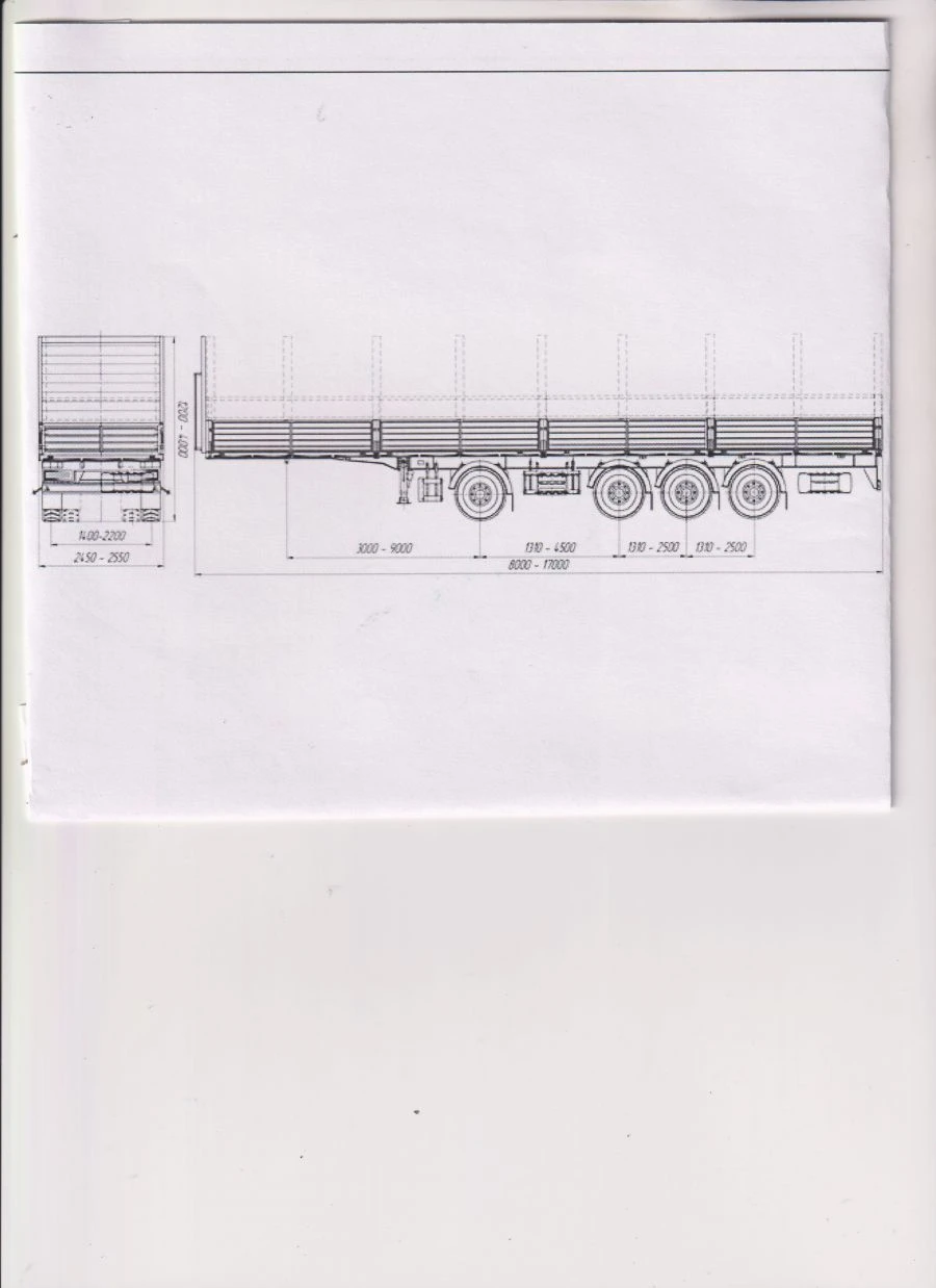 Semitrailer PB-4, type PR4, modification 92296-0000010-02. Axial unit AGOS-4-GT7-00.00.000.