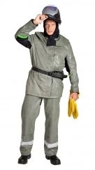 Suit (jacket, trousers) ZEVS-3 for protection against high temperatures, sparks and splashes of molten metal (protection class 3