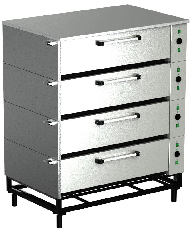 Broiler-baking cabinet, sectional, electric, EShP-4s (y) with vapour moistening system