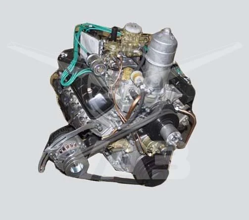 513000100040020 Engine (for car GAZ 66-11, EURO-0, AI-76, 125 hp, 4 ST. gearbox, with crankshaft pulley, HARVEST, COMPRESSOR) 52