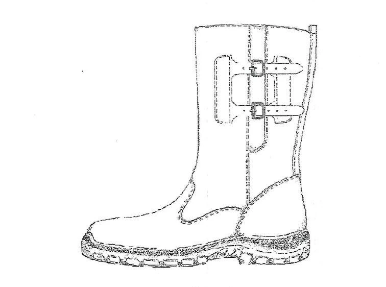 Special leather footwear for employees of organisations of the Transneft system men's boots model SM-01 for protection against m