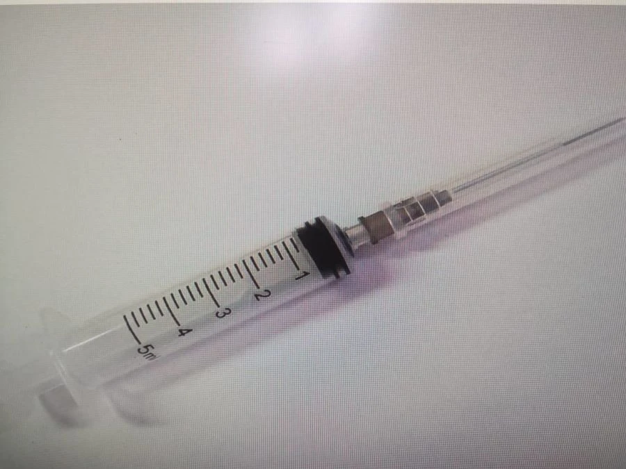 Injection syringe for single use, sterile three-detail 5A "Luer" complete with 0.7x38 injection needle