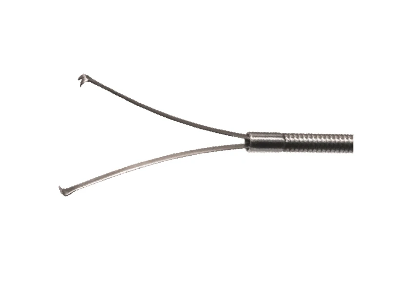 FORK CLAMP FOR FLEXIBLE ENDOSCOPES, Ø 2.8 MM, LENGTH 1200 MM