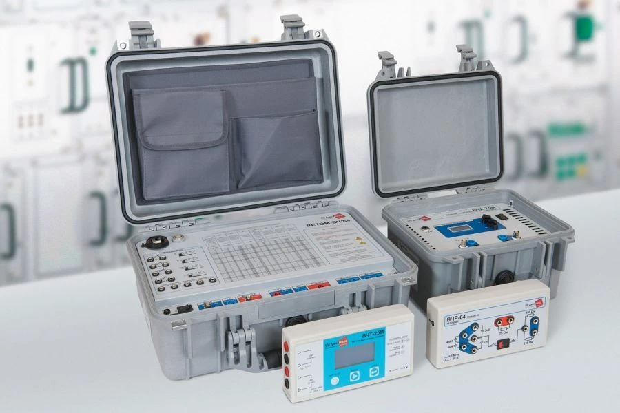 Complexes of software and hardware measuring parameters of high-frequency equipment in electric power industry RETOM-HF