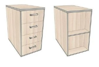 Side table, without lock, 430*704*750 mm AsTP-6