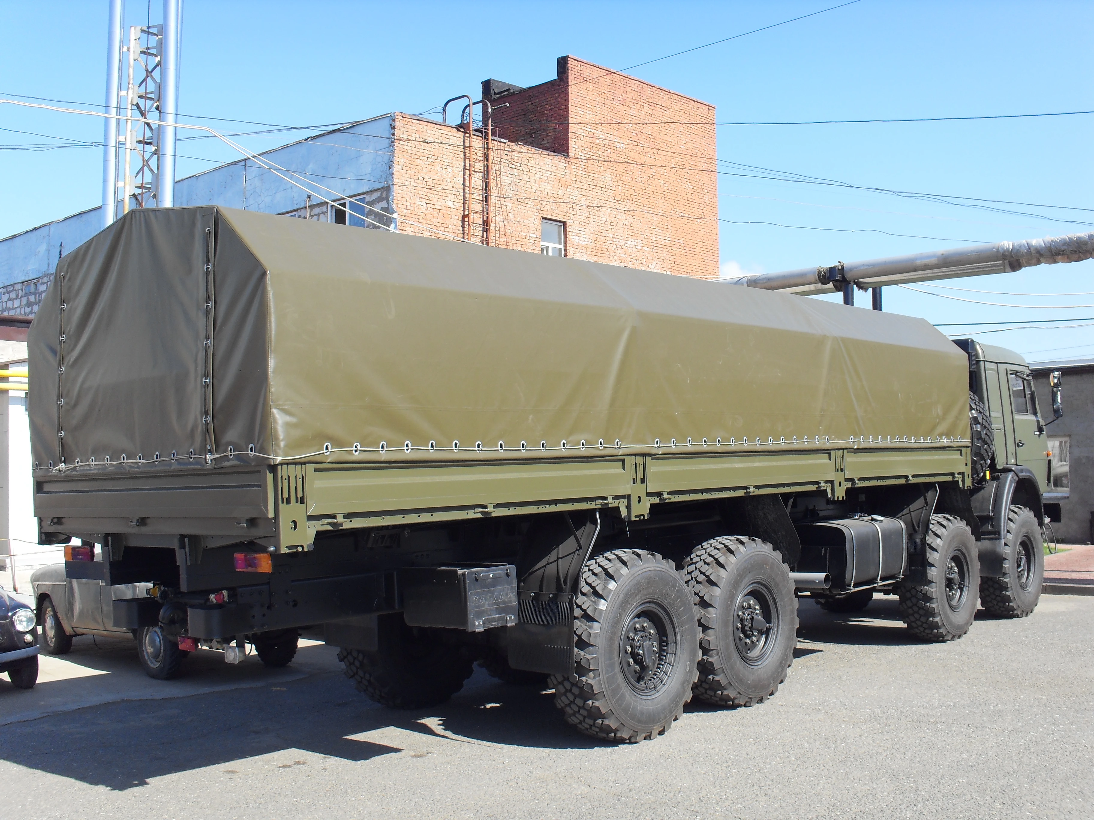 Installed Military Tent
