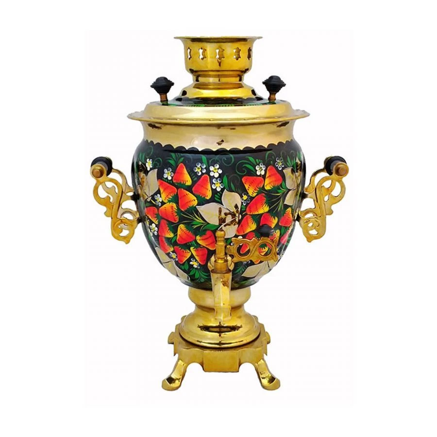 Electric samovar 3 litre with artistic painting
