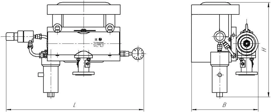 Pneumatic actuators for shut-off valves DN 50-100 PN up to 16,0 MPa (inclusive) Type MS