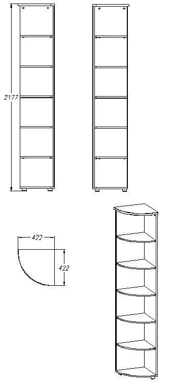 Shelving unit (series 451.218)