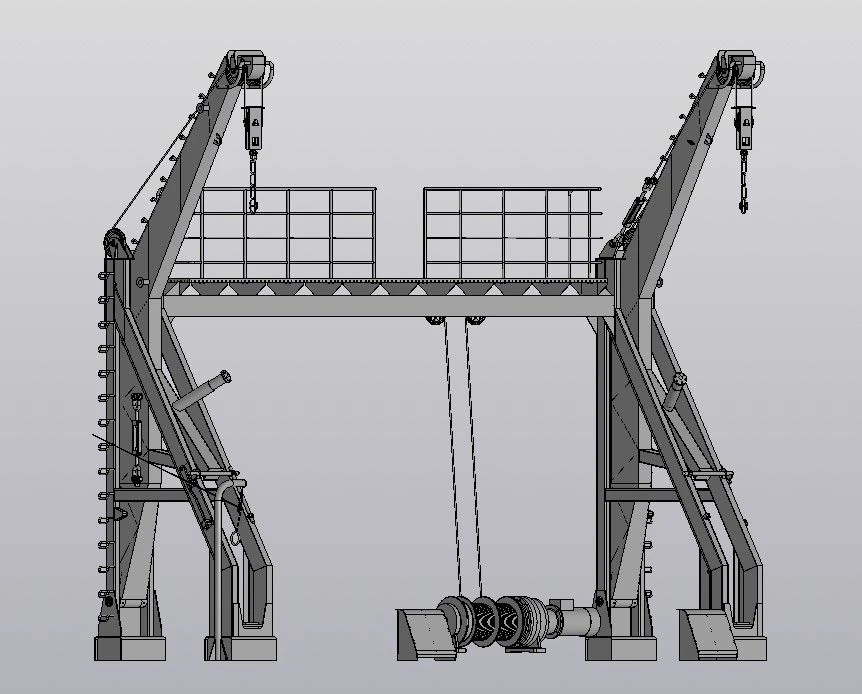 Lowering device SPU11, 11 tonne capacity for 65-berth lifeboat