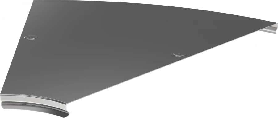 CPG01D-0-45-500-08 Smooth turn cover. 45° type G01 ESCA 500mm IEK