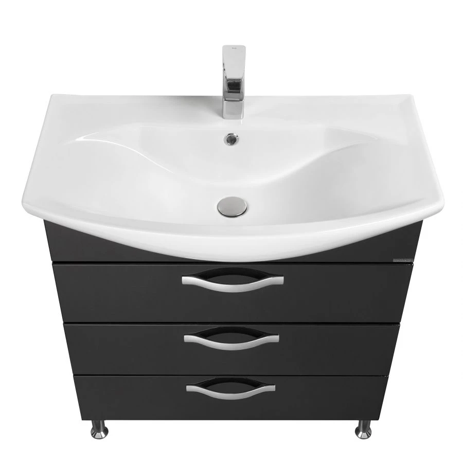 Cabinet under sink Aquaton Aria 80 H black gloss 1A141301AA9501.A141.3.01A.A95.0