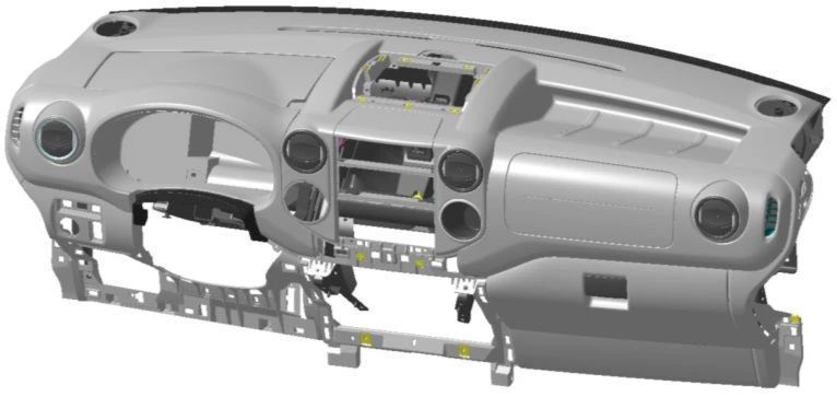 Instrument panel assembly 96738648ZM