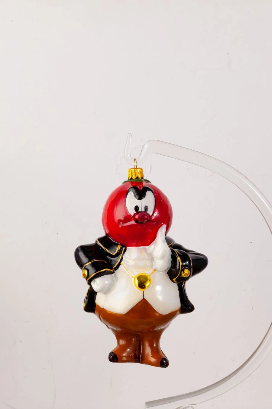 Licence Christmas tree toy made of glass "Señor Tomato"