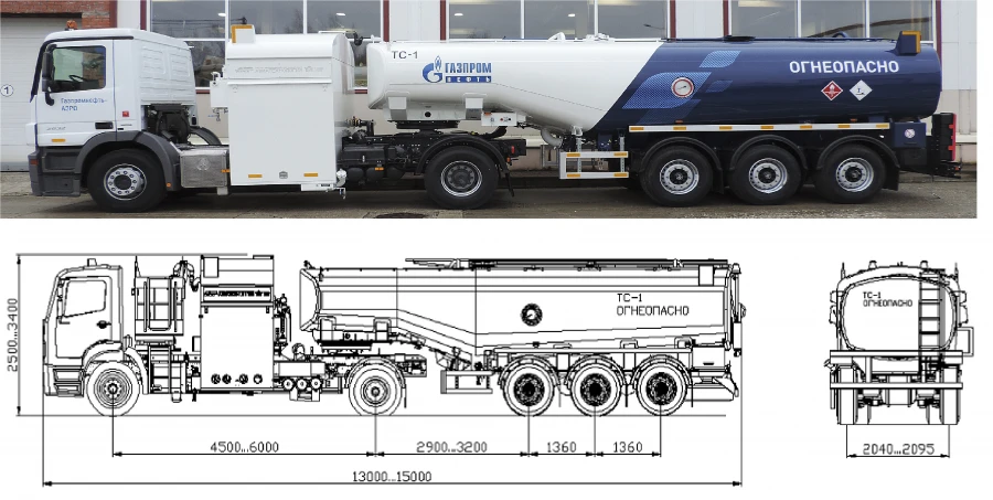 Aerodrome fuel tankers - TZA (without the right to drive on public roads) with a capacity of up to 27000 litres