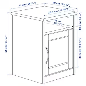 Wooden bedside tables (TA 2)