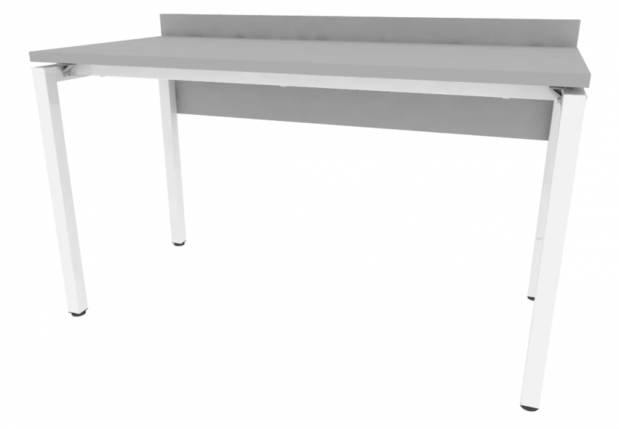 Desk with screen on U-shaped support 1300x600x750mm (WxHxH)