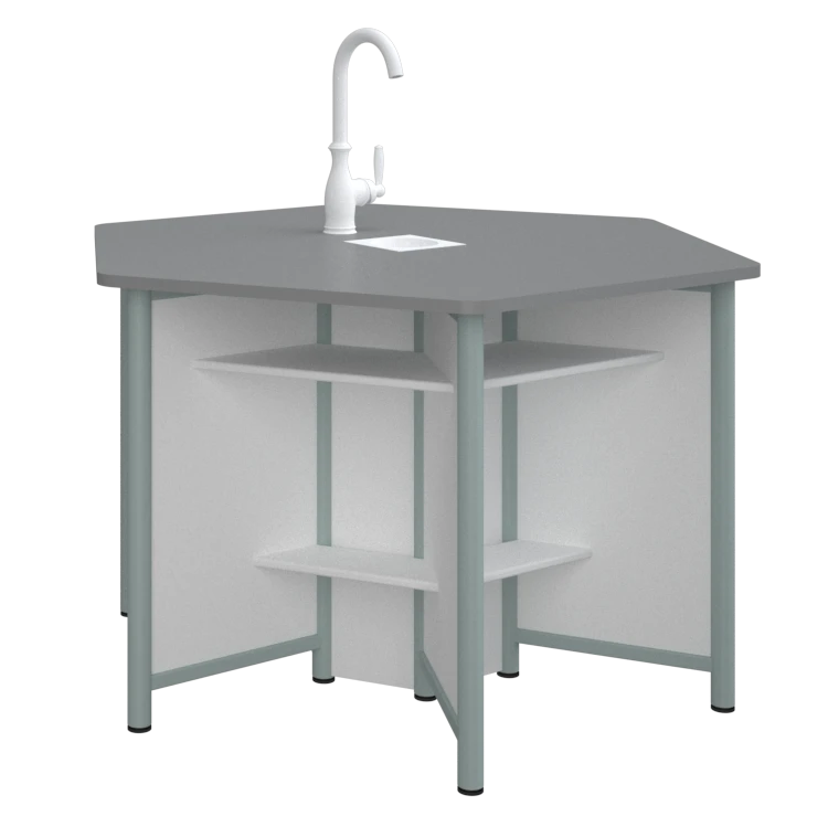 Table with shelves chemical