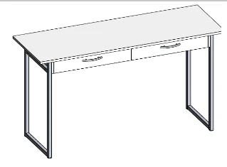 Metal-framed desk S.U.3.1