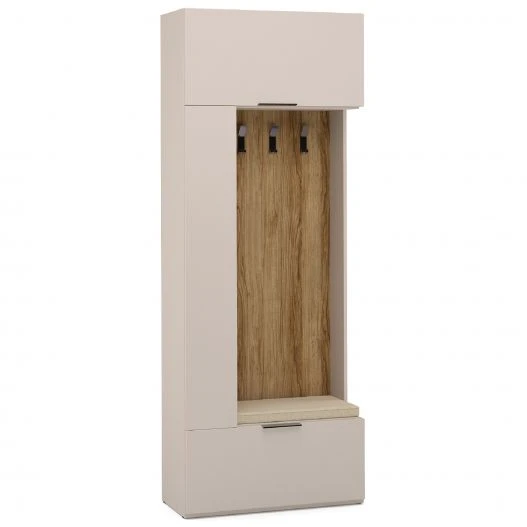 "SOHO" HC7-02.DS, Right-hand hallway section (beige) from the set of modular furniture "SOHO".