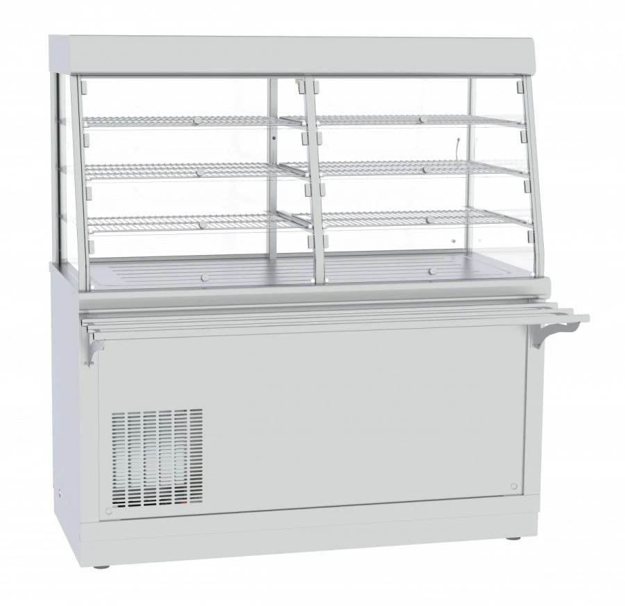 Refrigerated high-temperature display counter with neutral cabinet ???(?)-70?-?-03-??