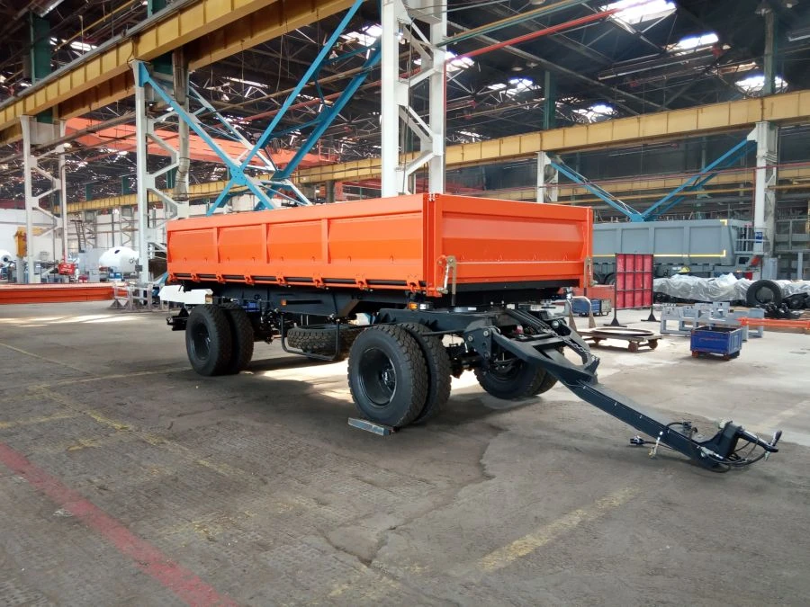 Double-axle tipping trailer type 8551-02 of modification 8543M