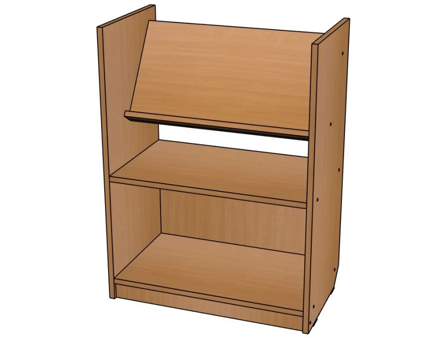 Shelving unit with inclined shelf ''DU-St2'' from the set ''Didactic corner'' / SZh51