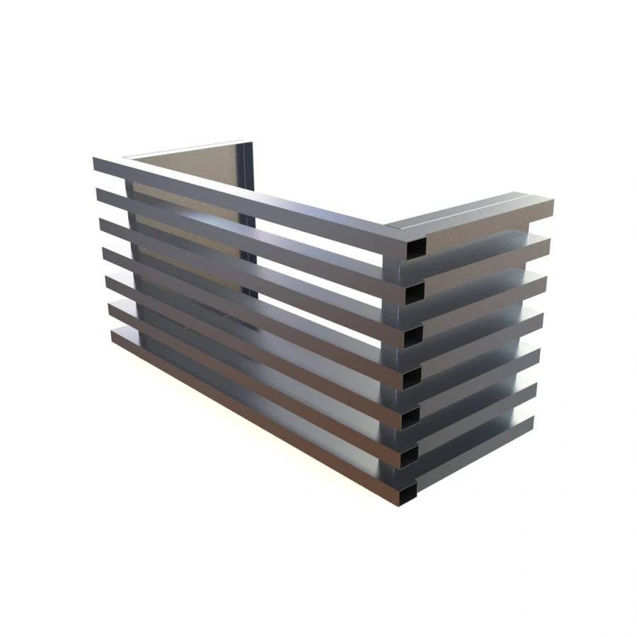 Aluminium grille for air conditioner