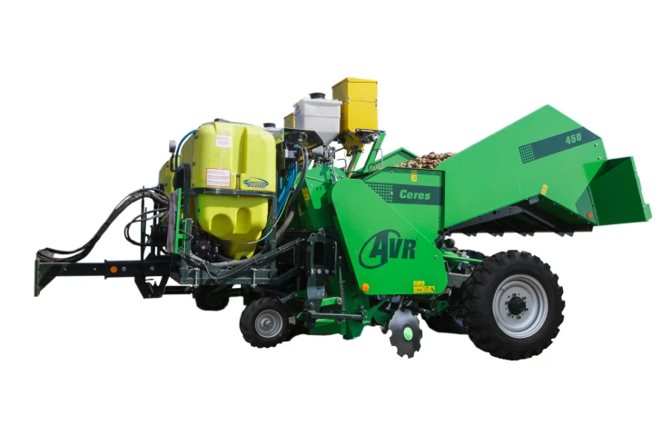 Planter with spraying kit