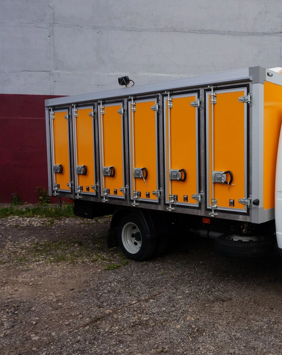 Means of transport - vans for the carriage of foodstuffs (bread van), type 67066, modification 67066B on chassis base