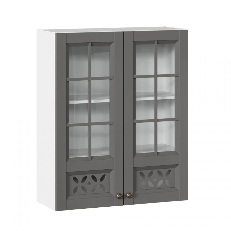 Amelie-3 LD.299770.000 Set of high facades with glass of kitchen cabinet 800 (Onyx Grey)