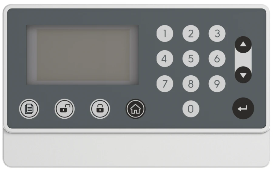 Control panel for controlling security zones PUOZ-R3