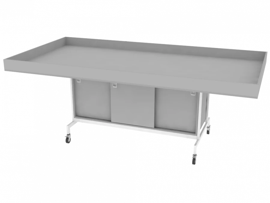 Mobile robotics table 2492x1272x950mm (WxHxH)