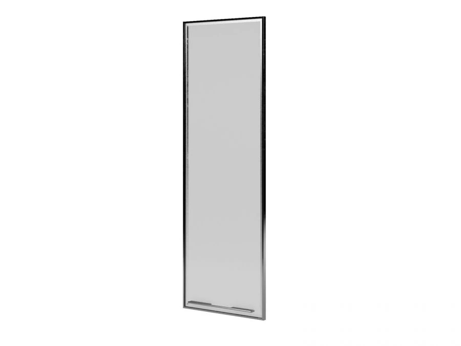 Aluminium framed medium glass door, left, item No. EMP439SX.G