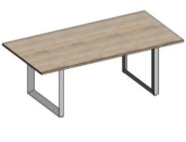 Conference table on O-shaped metal frame KS.SpO-11.02