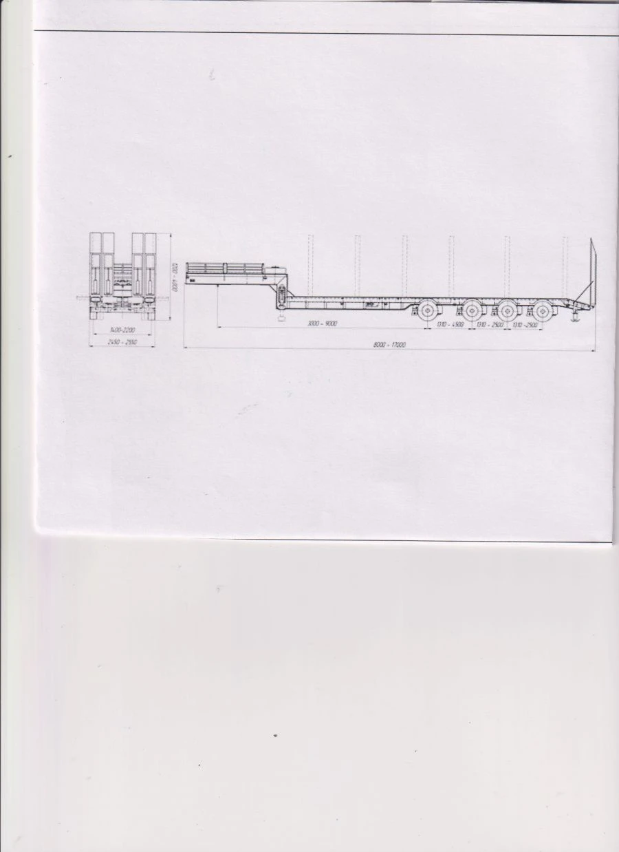 Semitrailer-tral TR-4, type PR4, modification 92297-0000010-07. Axial unit AGOS-4-GT7-00.00.00.000