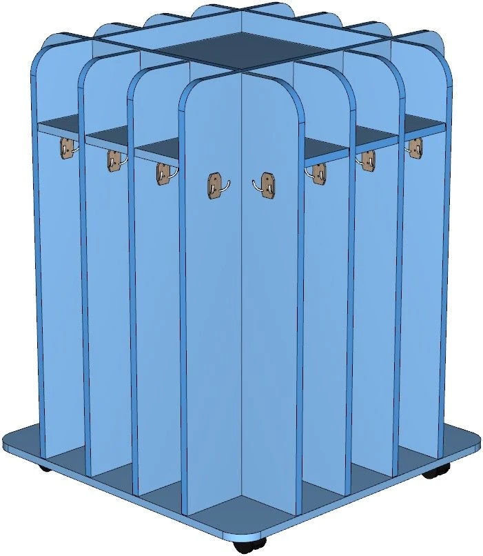 Closet-hanger for towels