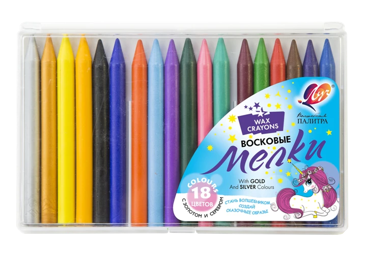Wax crayons "Magic Palette" 18 colours.