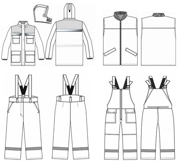 Women's suit against low temperatures