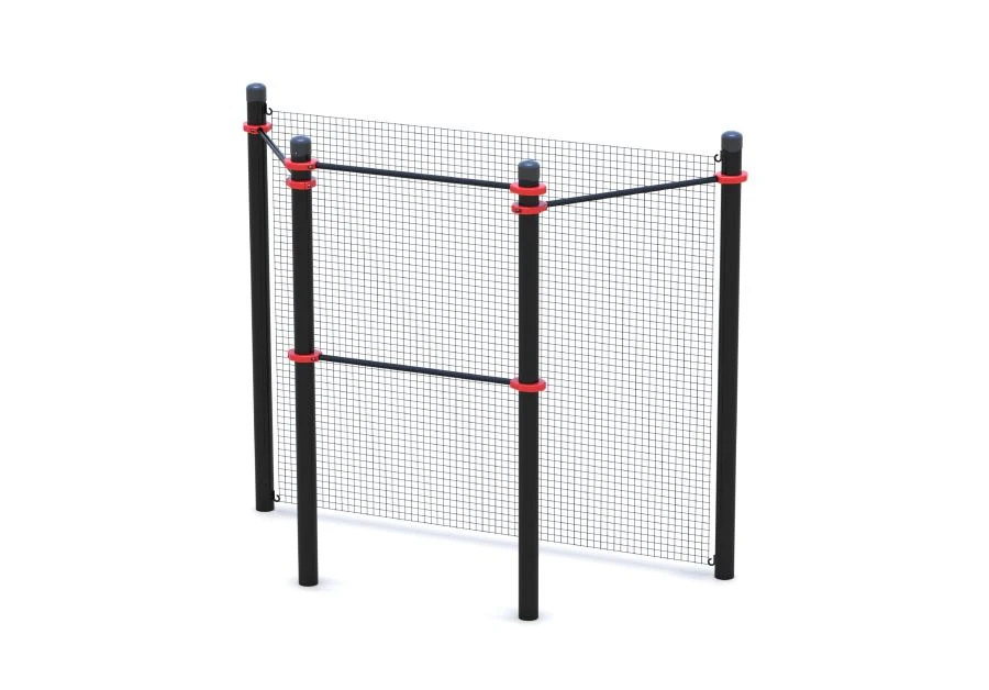 Square target on stands