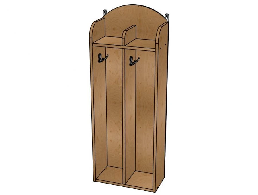 Towel rack No.1 ''Moidodyr'', plywood (paint), 2 cells/ SD47