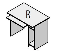 Computer desk. Agat" furniture set