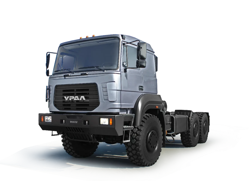 Chassis Ural 6370-1151 (Possible equipment: gearbox ZF 16S2220, 16S1820; clutch: ZF, Hammer; neutraliser: dinex)