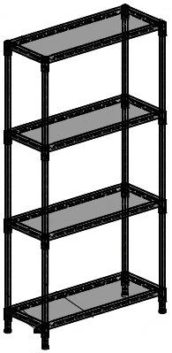 Office shelving unit TV-MSJO-1.6.01-01