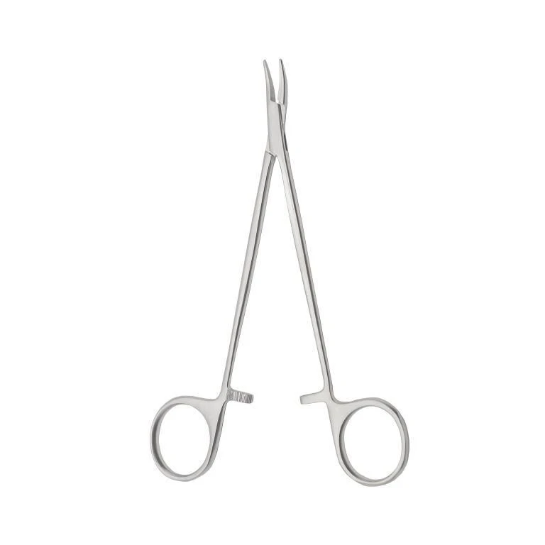TZ-01-281-16,5 Vascular haemostatic clamp, curved in plane, 165 mm