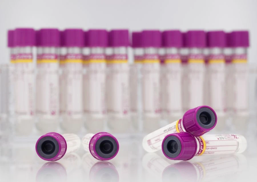 Vacuum tubes "Acti-Fine®" for venous blood sampling with K2EDTA, gel, size 13x100 mm, volume: 4,0 ml.