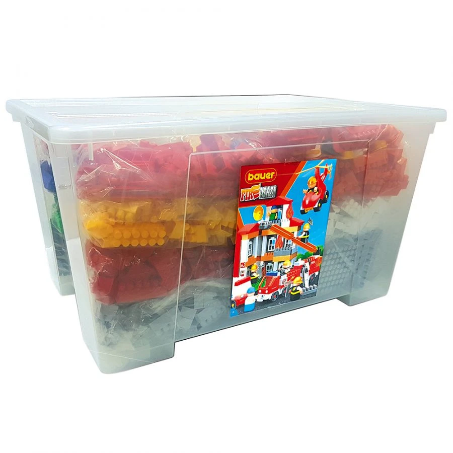 Constructor Bauer "Firemen" (in container 130 l, 15 instructions, thematic stickers)
